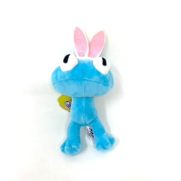 Rainbow Friends 4" CYAN Easter Bag Clip Plush Bunny Ears NWT - Picture 2 of 8